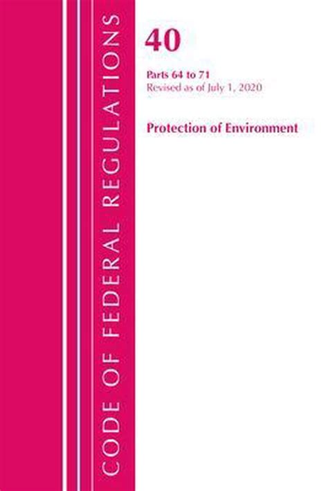federal regulations protection environment revised Reader